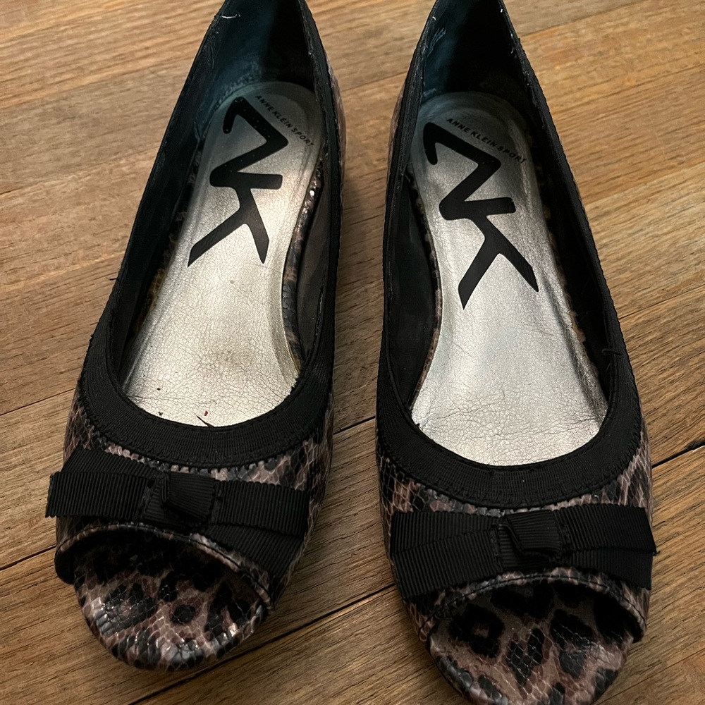 DK (Anne Klein Sport) animal print flats